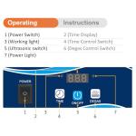 800ML Ultrasonic Jewelry Cleaner with Digital Timer