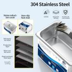 800ML Ultrasonic Jewelry Cleaner with Digital Timer