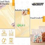 Bulk 100 Large 14"×20" Zip Plastic Bags