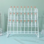 Lab Drying Rack with 24 Pegs for Glassware