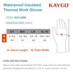 KAYGO Waterproof Thermal Gloves for Cold Weather