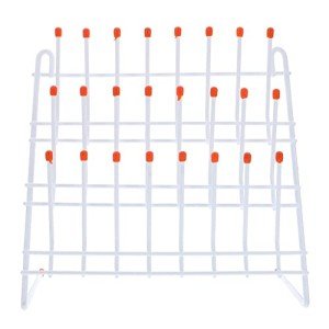 Metal Draining Rack for Lab Glassware – 24 Pegs