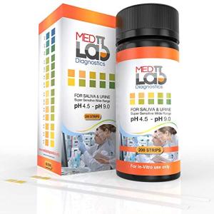200 pH Test Strips for Urine and Saliva