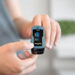 Zacurate 500F Pulse Oximeter with Lanyard - Blue