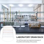 Metal Draining Rack for Lab Glassware – 24 Pegs