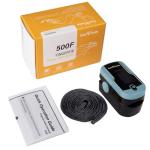 Zacurate 500F Pulse Oximeter with Lanyard - Blue