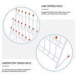 Metal Draining Rack for Lab Glassware – 24 Pegs