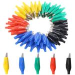 100 Pcs Alligator Clips with Insulation Covers