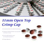 ALWSCI Aluminum Crimp Seals with Red-Orange Septa