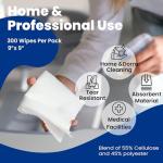 Texwipe TX629 Low-Particulate Cleanroom Wipes, 300/Bag