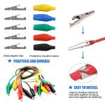 100 Pcs Alligator Clips with Insulation Covers