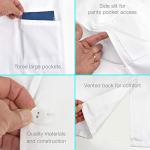 White Unisex Long Sleeve Lab Coat for Professionals