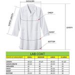 White Unisex Long Sleeve Lab Coat for Professionals