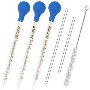 10ml Glass Pipettes with Rubber Bulb and Brush