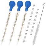 10ml Glass Pipettes with Rubber Bulb and Brush