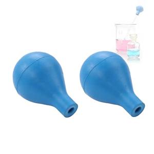 Blue 15ml Lab Pipet Rubber Bulb - 2 Pcs