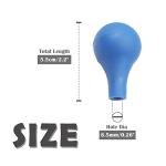 Blue 15ml Lab Pipet Rubber Bulb - 2 Pcs