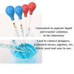 Blue 15ml Lab Pipet Rubber Bulb - 2 Pcs