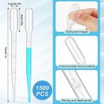 1500 Disposable 3ML Plastic Transfer Pipettes