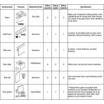 Aluminium Alloy Sliding Barn Door Hardware Kit