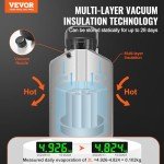 VEVOR 3L Liquid Nitrogen Tank with Carry Bag