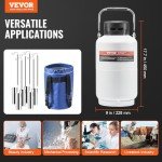 VEVOR 3L Liquid Nitrogen Tank with Carry Bag