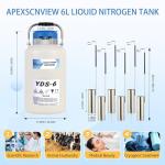 6L Aluminum Cryogenic Liquid Nitrogen Tank