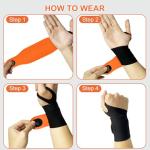 Adjustable Wrist Brace Set for Carpal Tunnel Relief