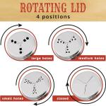 10 oz Spice Shakers with Adjustable Fan Lid - 2 Pack