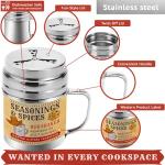 10 oz Spice Shakers with Adjustable Fan Lid - 2 Pack