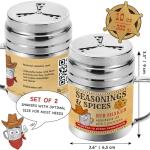 10 oz Spice Shakers with Adjustable Fan Lid - 2 Pack