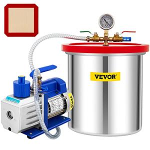 VEVOR 5 Gallon Vacuum Chamber and Pump Set