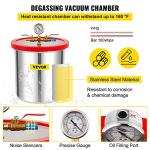 VEVOR 5 Gallon Vacuum Chamber and Pump Set