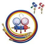 LuckyHigh HVAC A/C Refrigeration Kit with Vacuum Pump