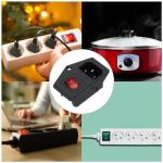 Power Switch 10A 250V AC Rocker Connector