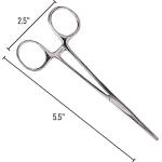 MABIS Locking Kelly Forceps, 5.5" Silver