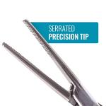 MABIS Locking Kelly Forceps, 5.5" Silver