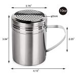 Stainless Steel Dredge Shaker Set of 2, 10 oz