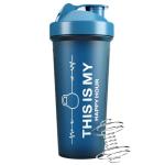 5-Pack 24 oz Protein Shaker Bottles - Dishwasher Safe