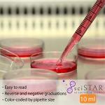 10mL Sterile Disposable Serological Pipettes - Case of 200