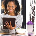 Clear Shaker Bottle with Red Lid, 12Oz