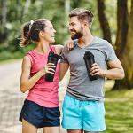 Lyeasw 24 OZ Leakproof Shaker Bottles - 2 Pack