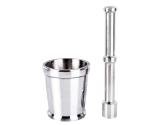 Stainless Steel Khalbatta and Mortar Set, No. 4