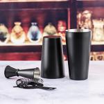 4-Piece Boston Cocktail Shaker Set - Matte Black