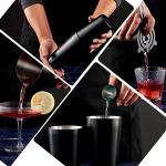 4-Piece Boston Cocktail Shaker Set - Matte Black