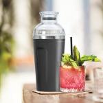 Insulated Cocktail Shaker with Strainer - 17oz Black