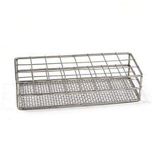 Stainless Steel Test Tube Rack for 24 Tubes