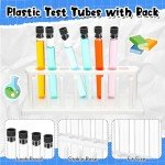 Test Tubes Set with Rack and Caps - 16 Pcs