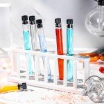 Test Tubes Set with Rack and Caps - 16 Pcs