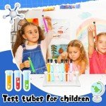 Test Tubes Set with Rack and Caps - 16 Pcs